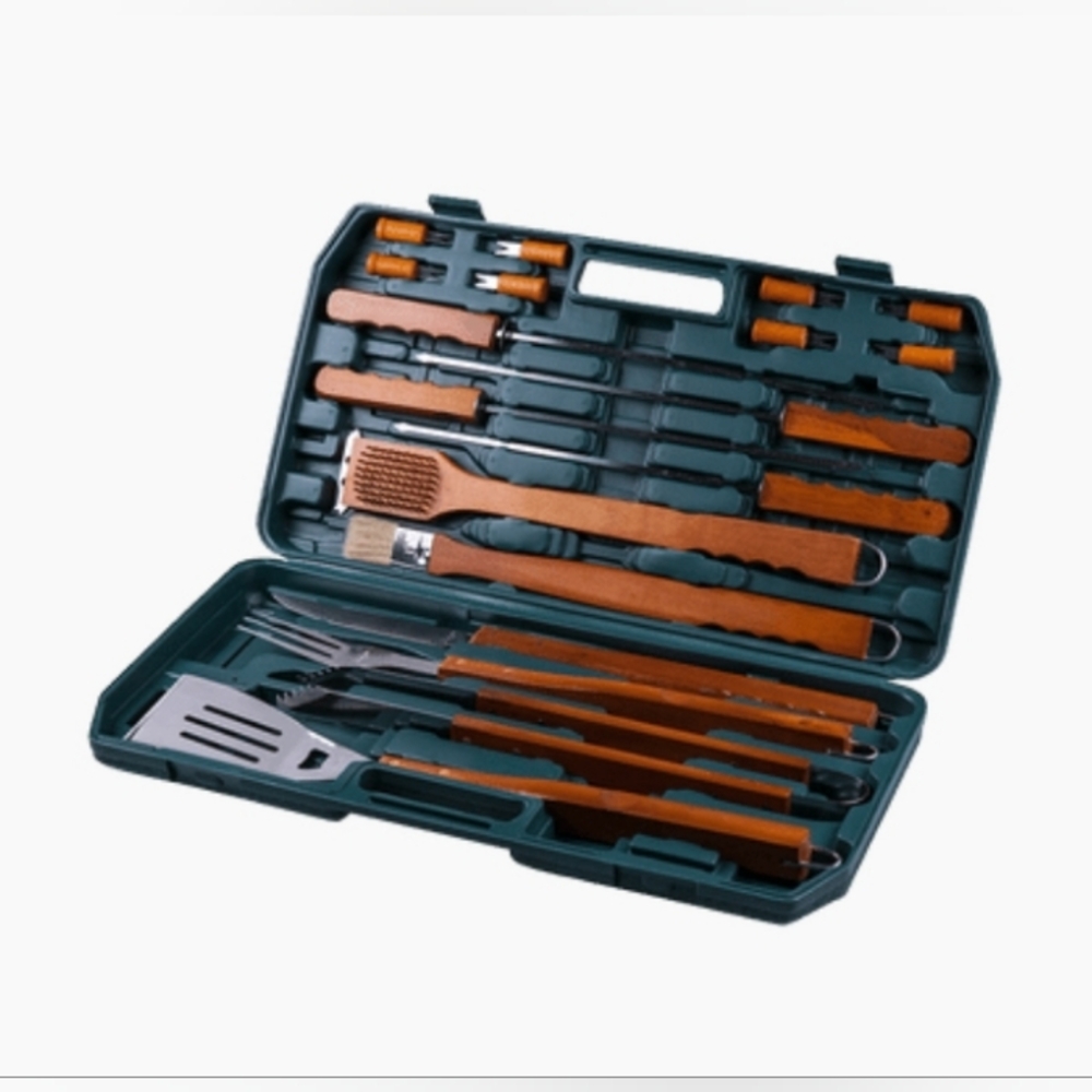 Deluxe BBQ Grill Tool Set with Case